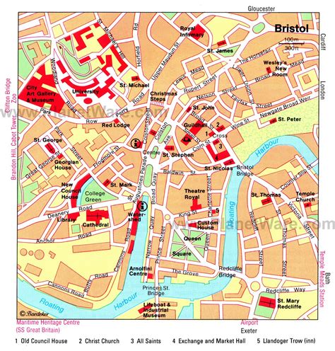 Bristol Street Map Printable - Printable Word Searches