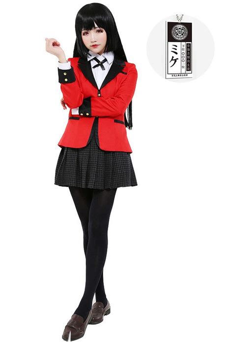 Kakegurui–Compulsive Gambler Cosplay Costume Jabami Yumeko School ...