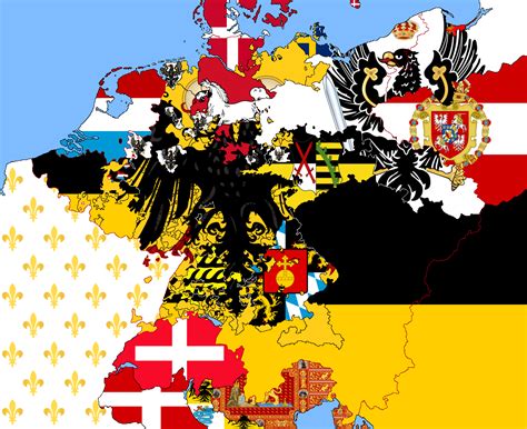 Flag map of Holy Roman Empire in 1789 - Maps on the Web