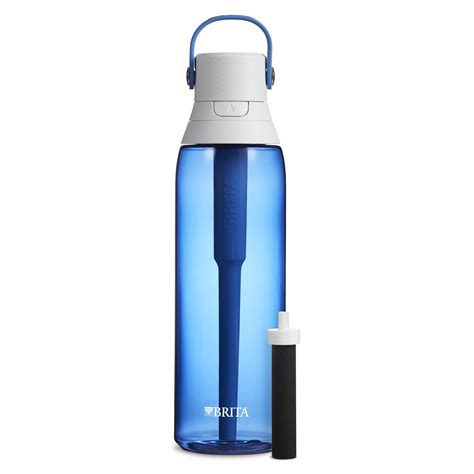 Brita Premium Leak Proof Filtered Water Bottle, Sapphire, 26 oz ...