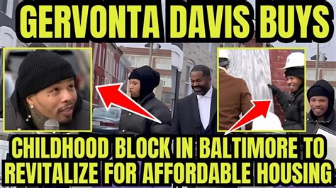 Gervonta Davis BUYS CHILDHOOD BLOCK To Revitalize Affordable Housing # ...