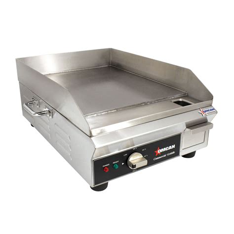 Countertop Stainless Steel Electric Griddle – 14″ x 16″ SMOOTH SURFACE ...