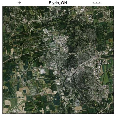 Aerial Photography Map of Elyria, OH Ohio