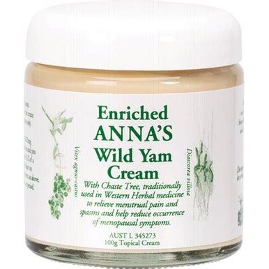 Anna's - Wild Yam Cream (Her) Menstrual & Menopausal Symptoms 100g