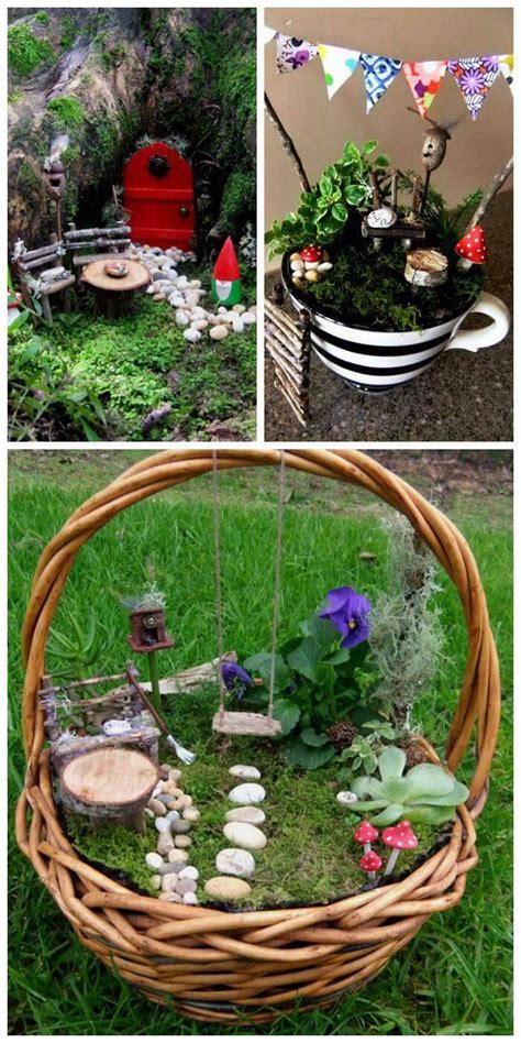 60 Best DIY Fairy Garden Ideas / Fairy Garden Houses ⋆ DIY Crafts