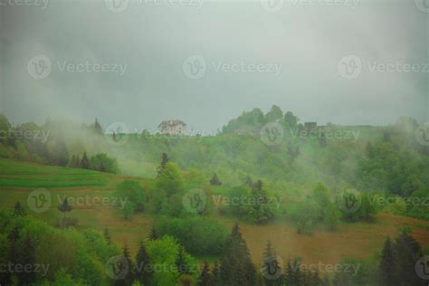 morning fog Mountain landscape 16093934 Stock Photo at Vecteezy