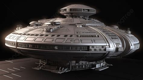 3d Model Of Space Ship In 3d Format Background, 3d Rendering Futuristic ...