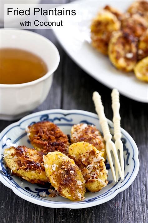 Fried Plantains with Coconut - Roti n Rice