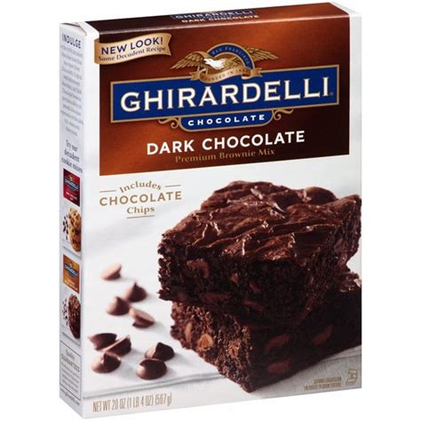 (3 Pack) Ghirardelli Dark Chocolate Brownie Mix, 20-Ounce Box - Walmart ...