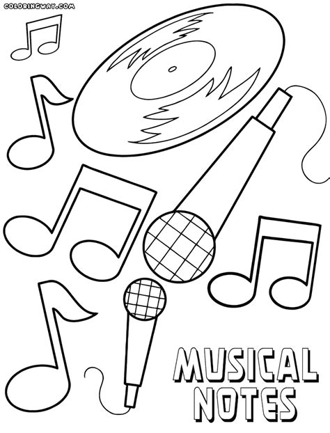 Free Printable Music Notes Coloring Pages