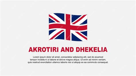 Premium Vector | Akrotiri and dhekelia flag abstract background design ...