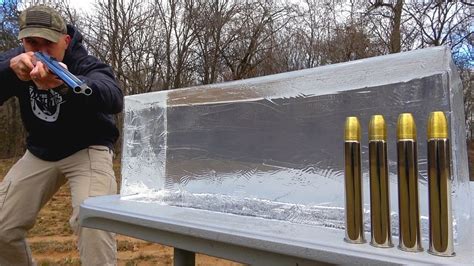 Double Barrel Elephant Rifle (500 Nitro Express) vs Ballistic Gel - YouTube