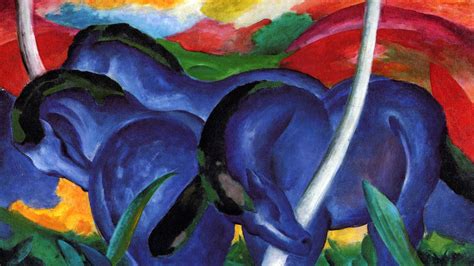 The Large Blue Horses [Franz Marc] | Sartle - See Art Differently