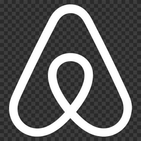 HD White Airbnb Symbol Logo Sign Icon PNG Image | Citypng