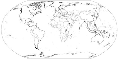 World Outline Map Images With Country Names