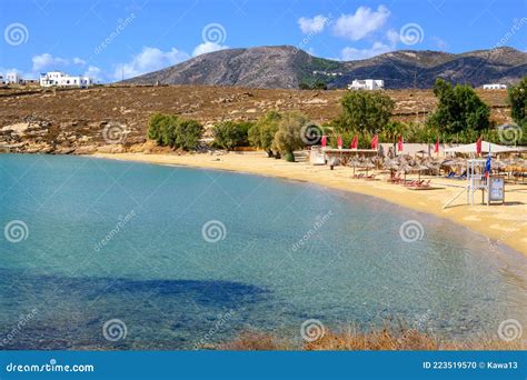 Punda Beach Paros editorial image. Image of crystal - 223519570