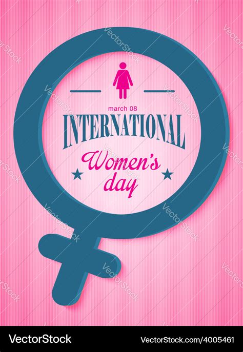 International womens day poster Royalty Free Vector Image