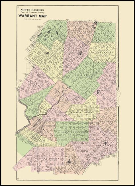 Historic Maps and Drawings, #8-9 North Eastern Luzerne County (John ...