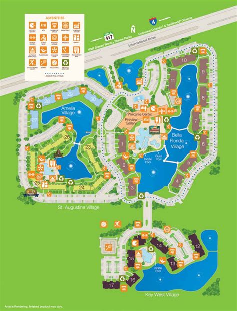 Sheraton Vistana Villages Resort Map | Printable Templates Free