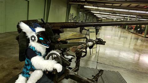 Fursuiting at a tank museum | Primagen/Protogen Amino Amino