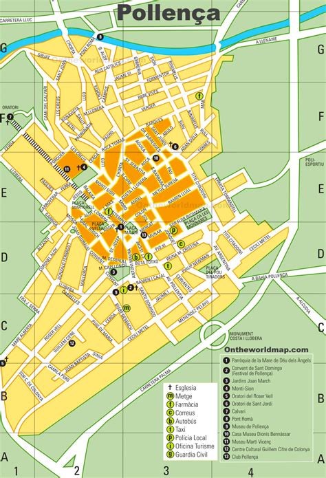 Pollença Tourist Map - Ontheworldmap.com