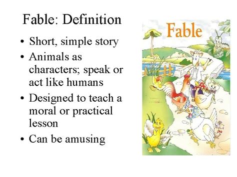 NOTEBOOK What do you know about fables What