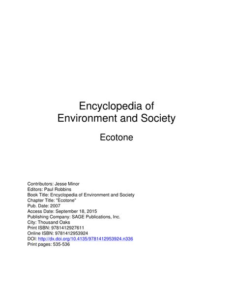 (PDF) Ecotone