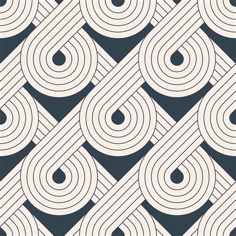 Seamless pattern with symmetric geometric lines 1130490 Vector Art at ...