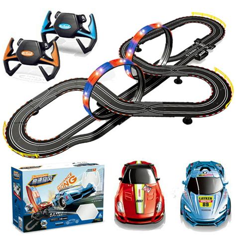 Dual Player 1:43 Scale Slot Racing Car Track Toy Set, Kids Toys High ...