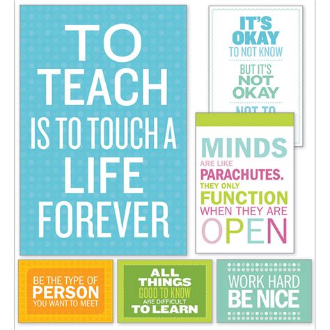 Scholastic Inspirational Quotes Poster Bulletin Board Set | SC-810510 ...