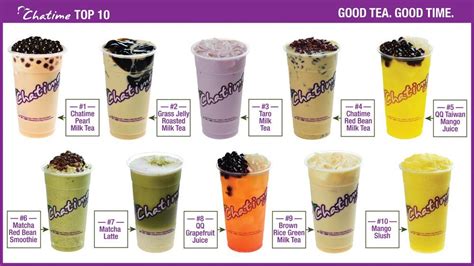 Chatime Top 10 | Minuman smoothies, Minuman