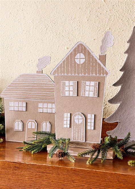 Create This Inexpensive Chipboard Christmas Village in an Afternoon ...