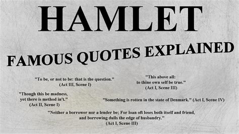 HAMLET - Most Famous Quotes EXPLAINED - AP LIT ENGLISH HONORS ...