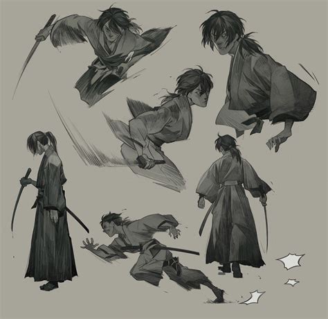 Samurai Drawing Reference and Sketches for Artists