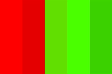 red and green colors Color Palette