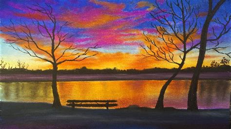 Pastel Drawing Ideas Sunset : Learn how to draw sunset with soft ...