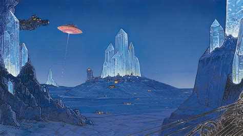 Crystal Shards 4K wallpaper | Moebius art, 70s sci fi art, Environment ...