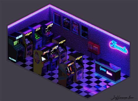 Arcade Room | Arcade room, Arcade, Isometric design