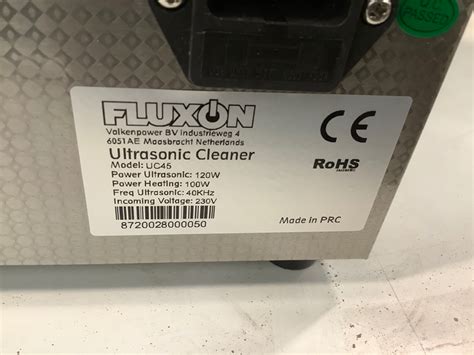 Fluxon UC45 Ultrasonic cleaner | - Troostwijk