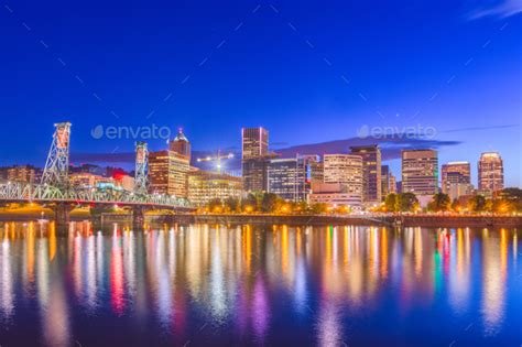 Portland, Oregon, USA Skyline Stock Photo by SeanPavone | PhotoDune