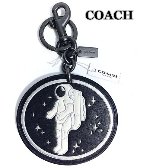 COACH Space NASA Astronaut Keychain Mens Womens Bag Backpack Leather ...