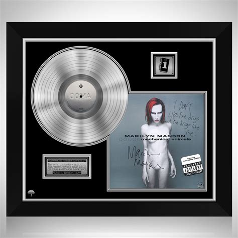 Marilyn Manson - Mechanical Animals Platinum LP Limited Signature ...