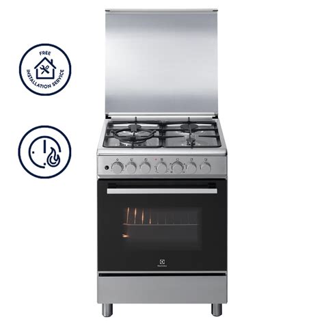 Electrolux EKG5402X 50cm, Gas Burners, 62L Electric Oven With Grill And ...