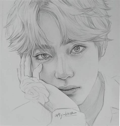 BTS &(kpop idol) pencil sketch | Kpop drawings, Color drawing art ...