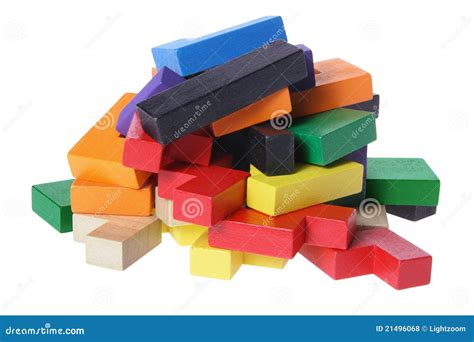 Stack Of Puzzle Pieces Royalty Free Stock Photos - Image: 21496068