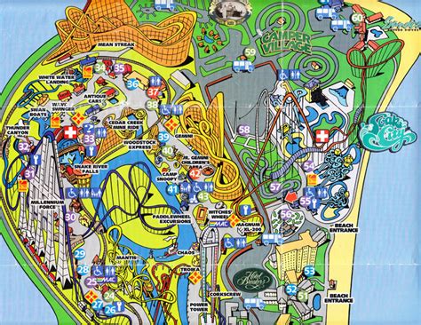 Cedar Point Amusement Park Map – The World Map