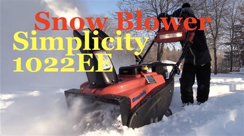 Simplicity 1022EE 22inch Single Stage Snowblower with Snow shredder ...