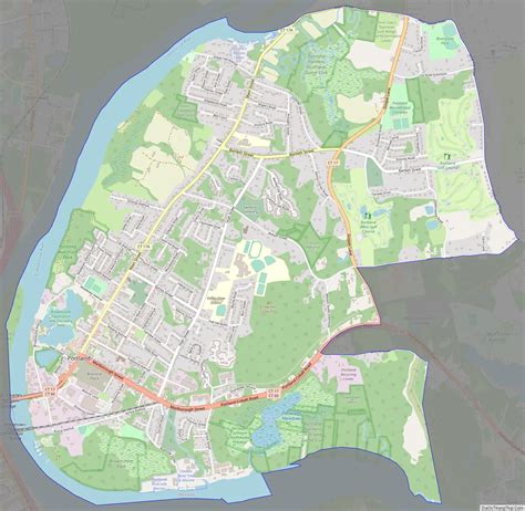 Map of Portland CDP, Connecticut