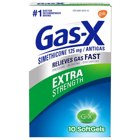 Gas-X Extra Strength Simethicone Softgels Medicine for Fast Gas Relief ...