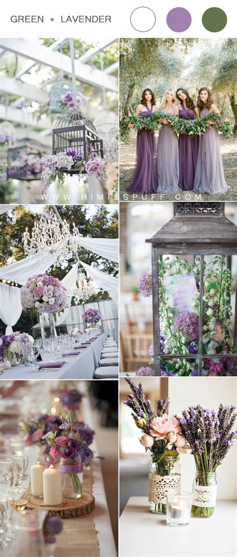 Romantic Lavender Green and White Wedding Color Ideas - Hi Miss Puff